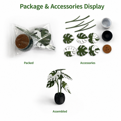 Utilo™ 2-in-1 Monstera Coaster Plant (offer)