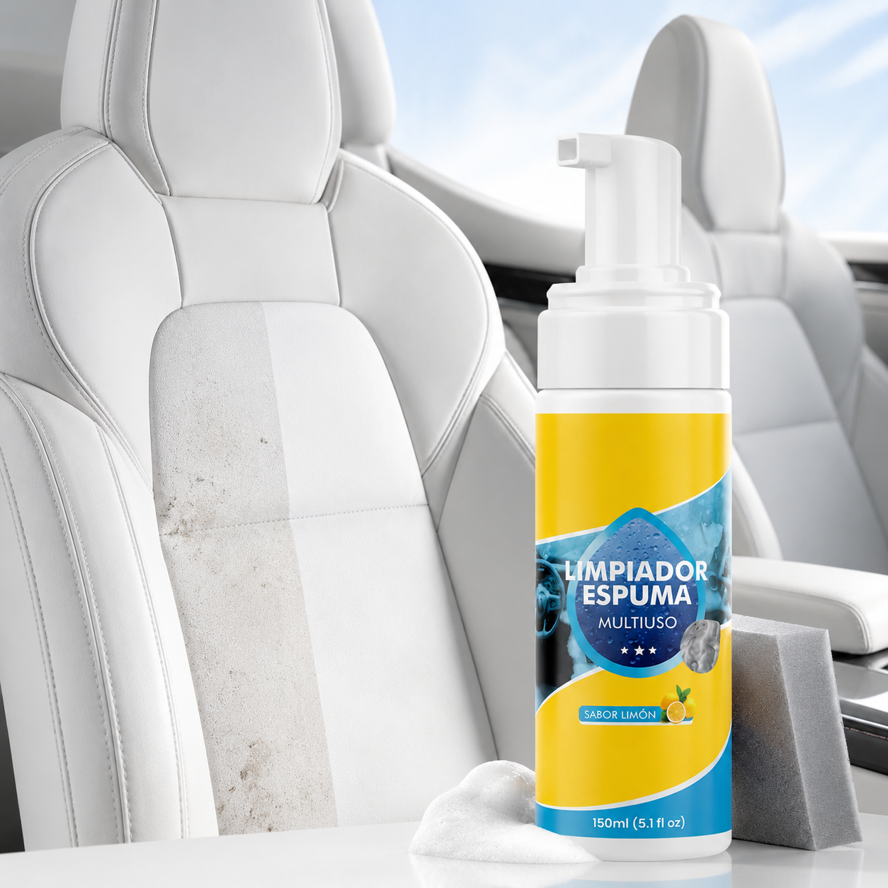 🔥4-in-1 Multi-Enzyme Foam Cleaner – Heavy-Duty Stain & Grease Removal for Home & Car