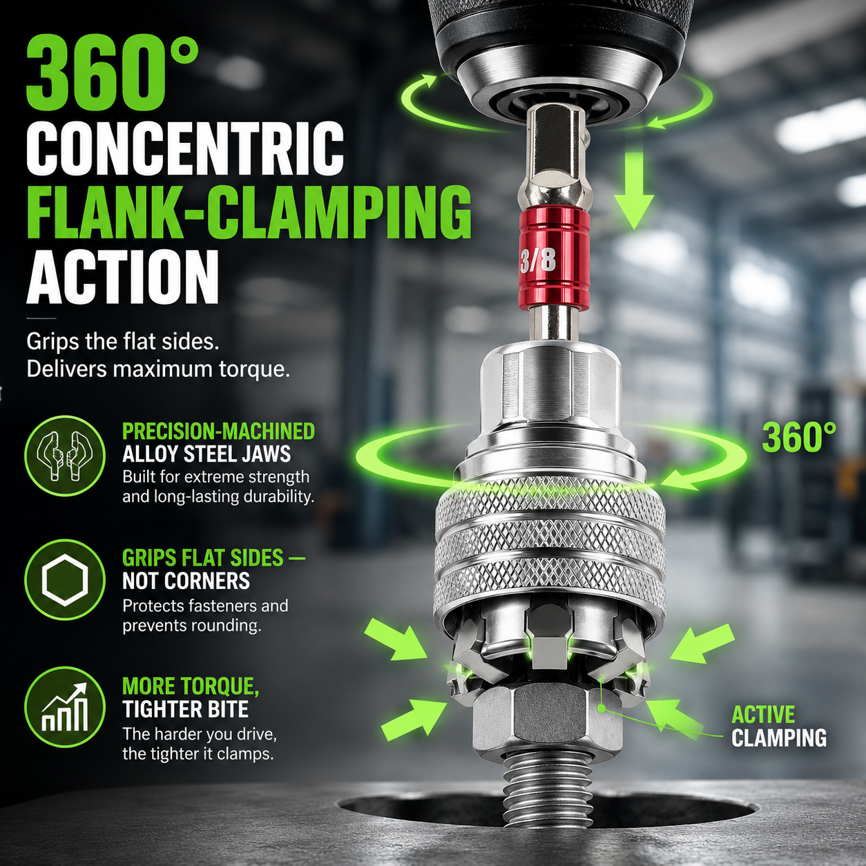 Utilo™ Industrial Flank-Lock Socket Adapter
