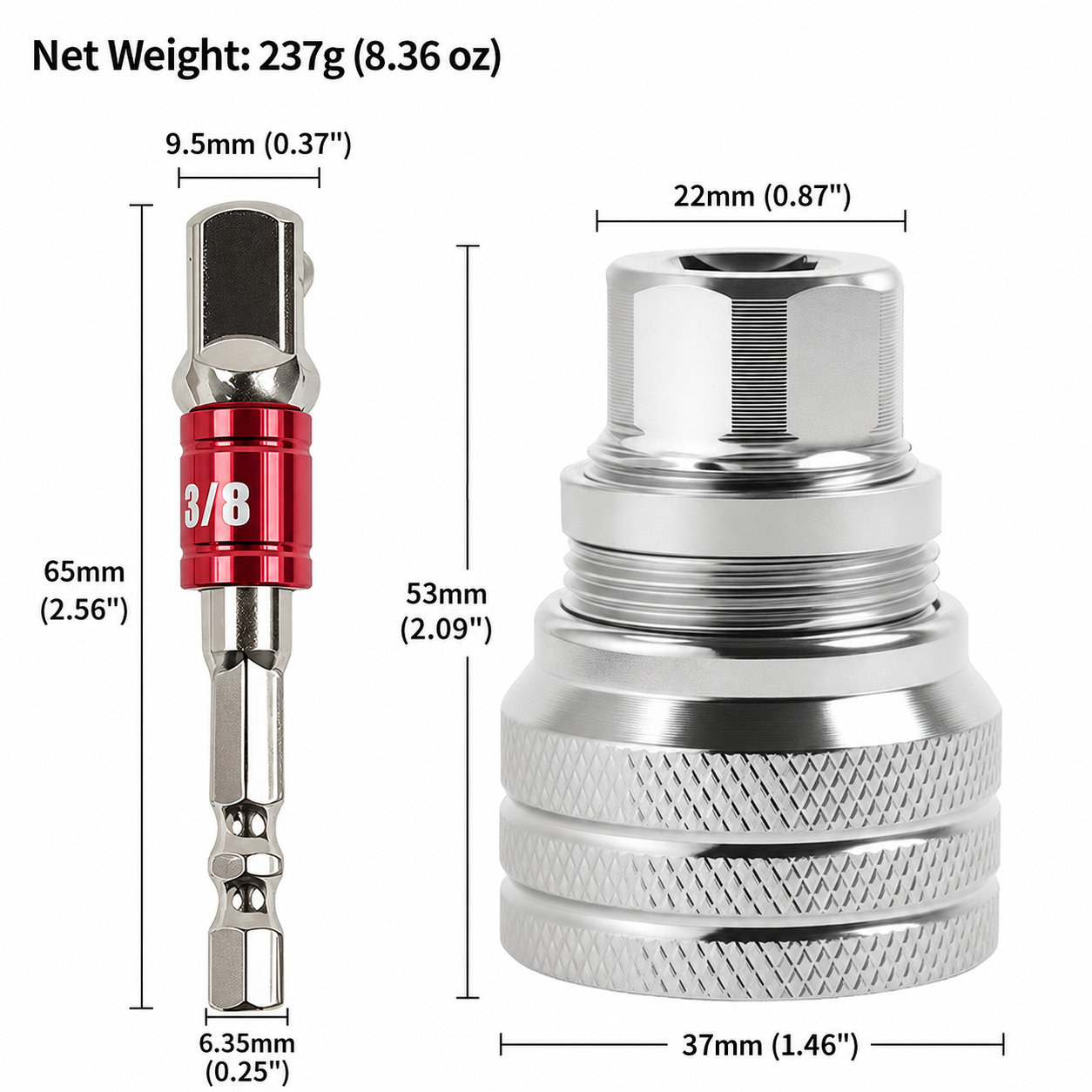 Utilo™ Industrial Flank-Lock Socket Adapter