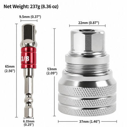 Utilo™ Industrial Flank-Lock Socket Adapter