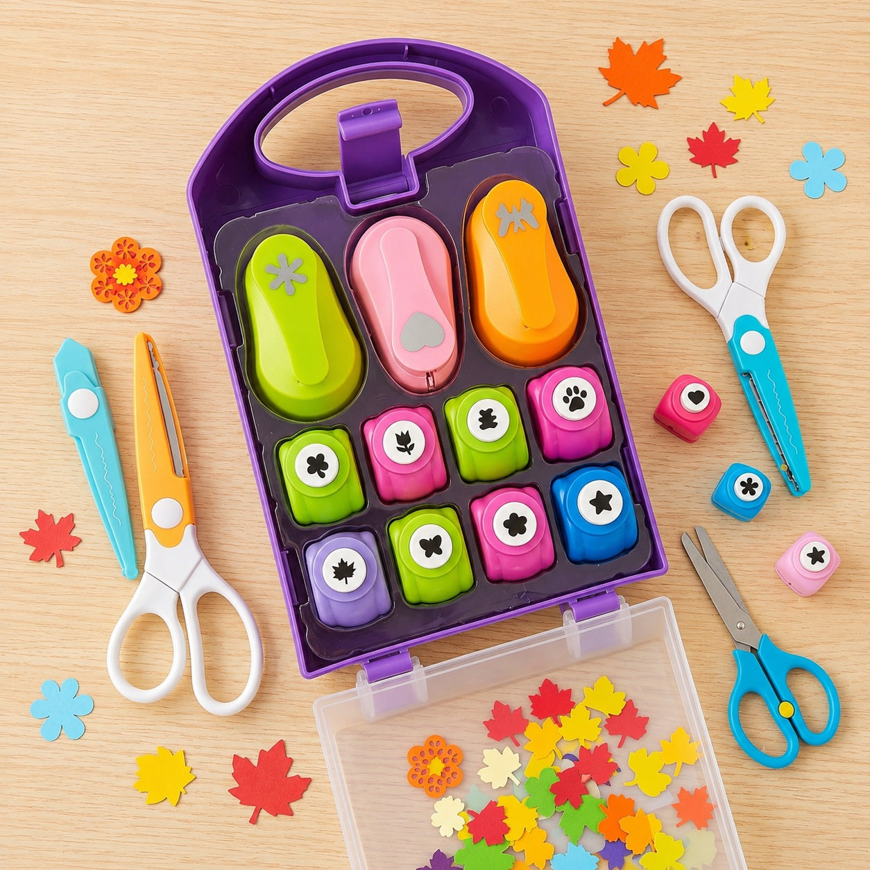 Utilo™ Kids Craft Paper Punch Set