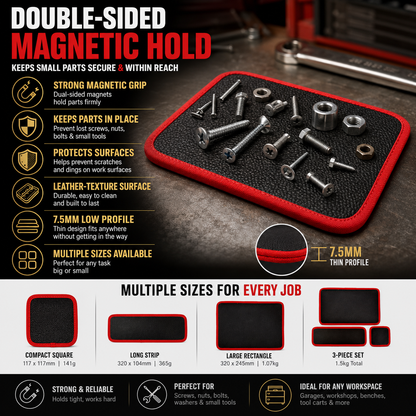 Utilo™Double-Sided Magnetic Leather Board Pad
