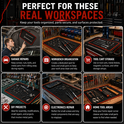 Utilo™Double-Sided Magnetic Leather Board Pad