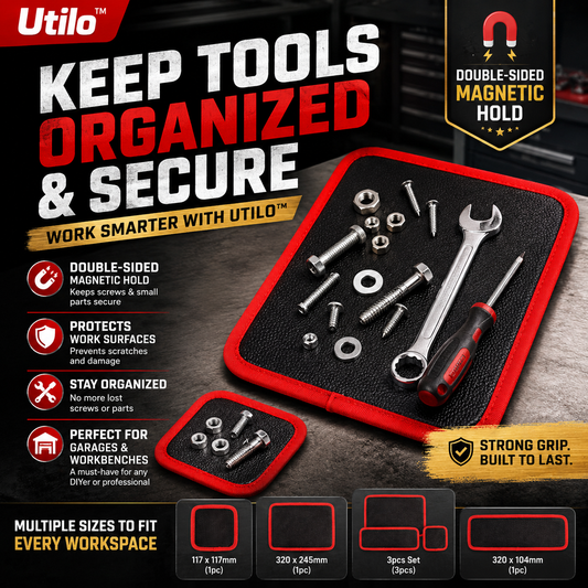 Utilo™Double-Sided Magnetic Leather Board Pad