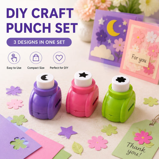 Utilo™ Kids Craft Paper Punch Set