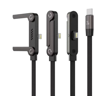 ⚡️240w super fast charging📱Invisible Holder Charger Cable with Stand
