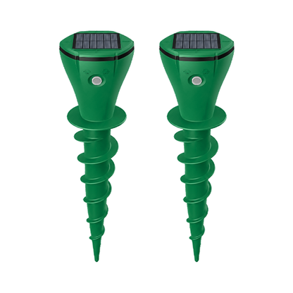 ☘️Solar Sonic Mole Repellent Stakes – Waterproof Ultrasonic Yard Pest Repeller (Offer)
