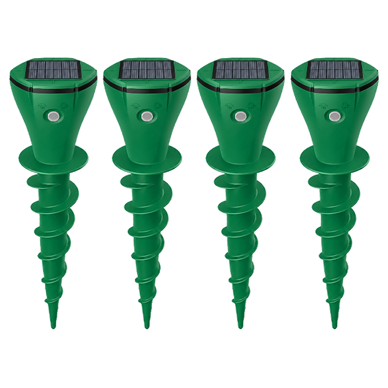 ☘️Solar Sonic Mole Repellent Stakes – Waterproof Ultrasonic Yard Pest Repeller (Offer)