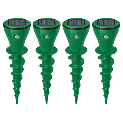 ☘️Solar Sonic Mole Repellent Stakes – Waterproof Ultrasonic Yard Pest Repeller (Offer)
