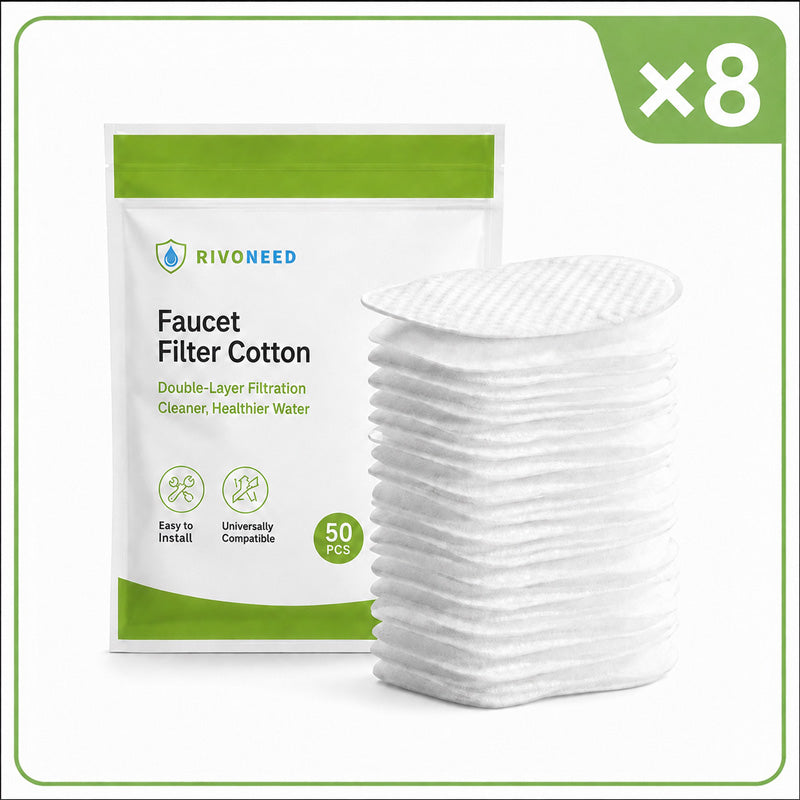 ⏰60%OFF⚡50K+ SOLD!💥Anti-Splash Kitchen Faucet Cotton Filter for Sediment & Rust Removal