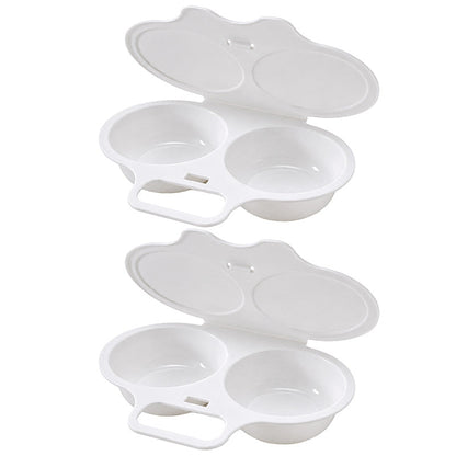 Microwave Egg Poacher ! Dual‑cavity, non‑stick & easy clean. Healthier than frying – stock up & save! 🏠✅ (offer)