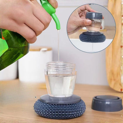 🔥50% OFF! 2 in 1 Soap Dispensing Palm Brush — Clean Dishes Without Dirty Hands ✨