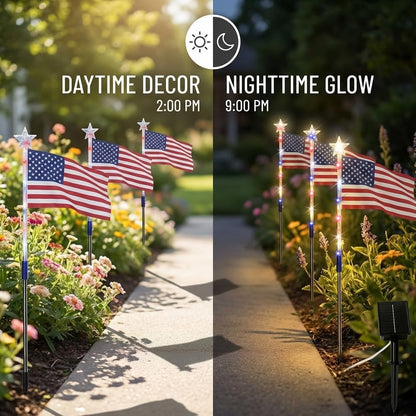 250th Anniversary Solar Flag Lights