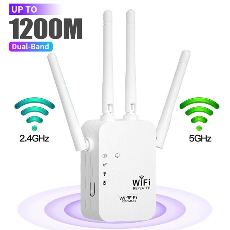 🥳2026 HOT SALE🥳💞50K+ SOLD!🚀📶 Dead Zones? Gone for Good! 1200Mbps WiFi Extender – Covers 10,000 sq.ft & 50 Devices. 🏡✨ (Offer)