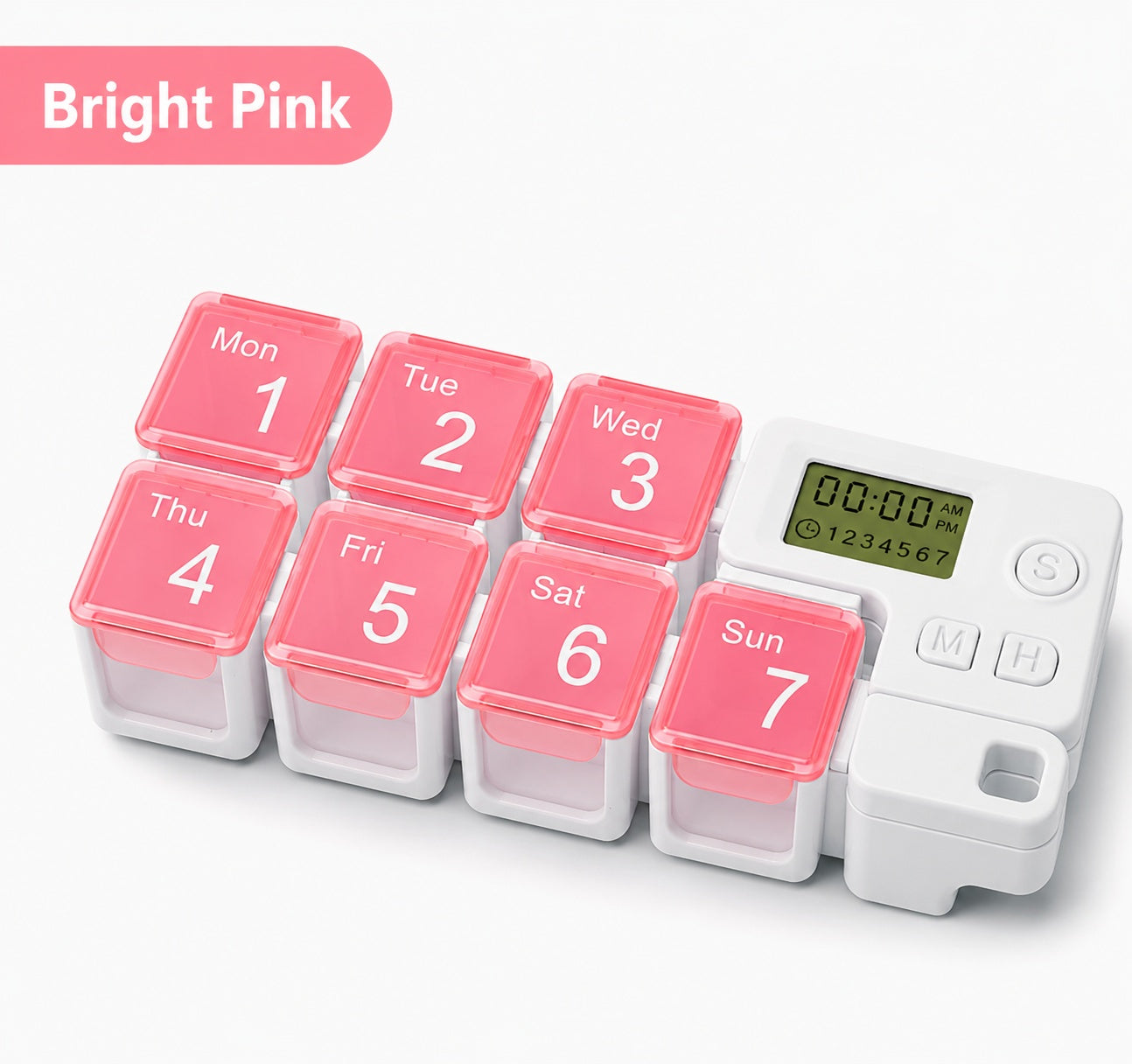 Utilo™ Smart 7-Day Pill Organizer with Alarm Reminder