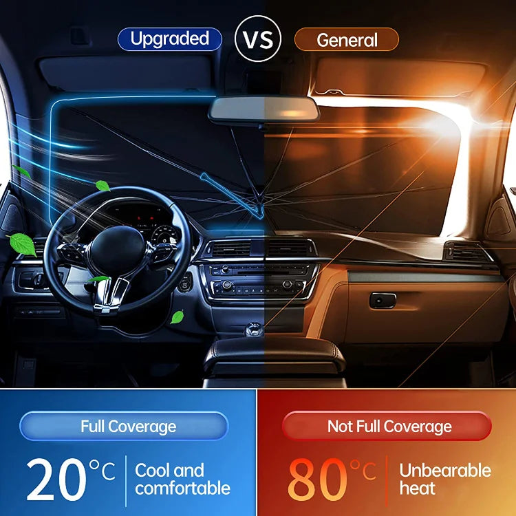 🔥🔥Last Day 50% OFF - 2026 Upgraded Car Windshield Sun Shade Umbrella (offer)