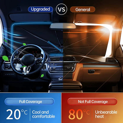 🔥🔥Last Day 50% OFF - 2026 Upgraded Car Windshield Sun Shade Umbrella (offer)