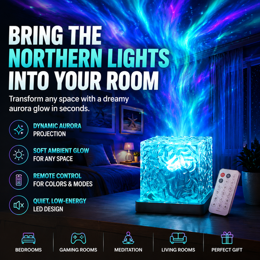 🔥LIMITED TIME 50% OFF! 🌌 Aurora Projector – Bring the Northern Lights Home ✨