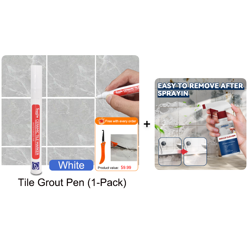 🖌️ Anti-Mould & Waterproof Joint Pen for Ceramic Tiles! 🧱