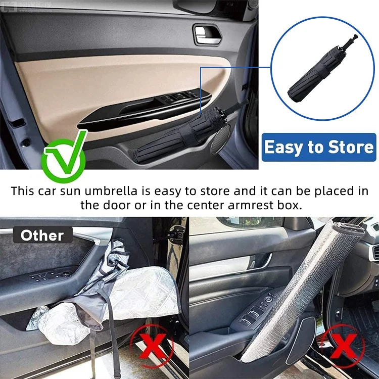 🔥🔥Last Day 50% OFF - 2026 Upgraded Car Windshield Sun Shade Umbrella (offer)
