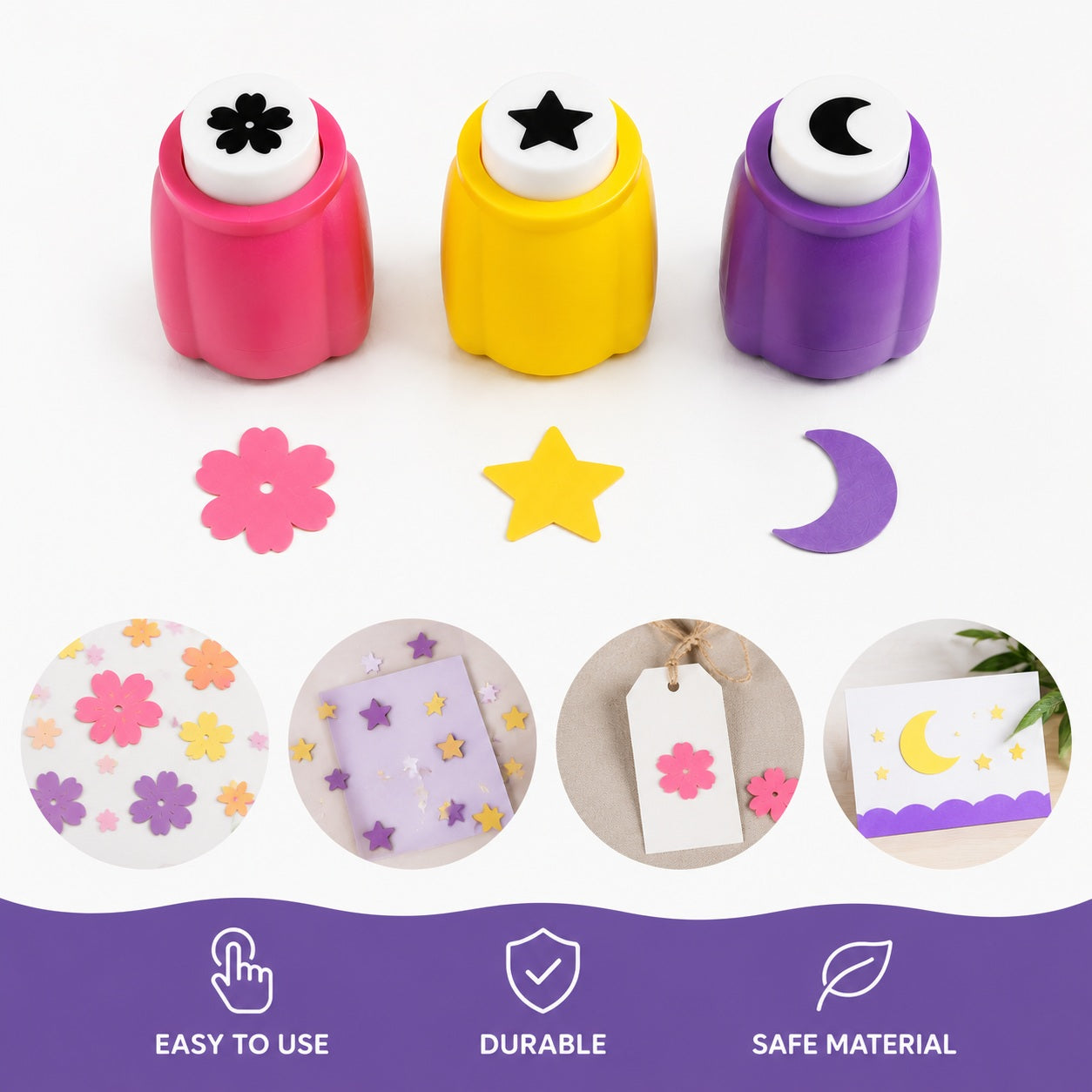 Utilo™ Kids Craft Paper Punch Set