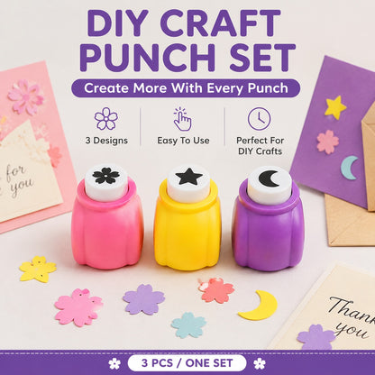 Utilo™ Kids Craft Paper Punch Set