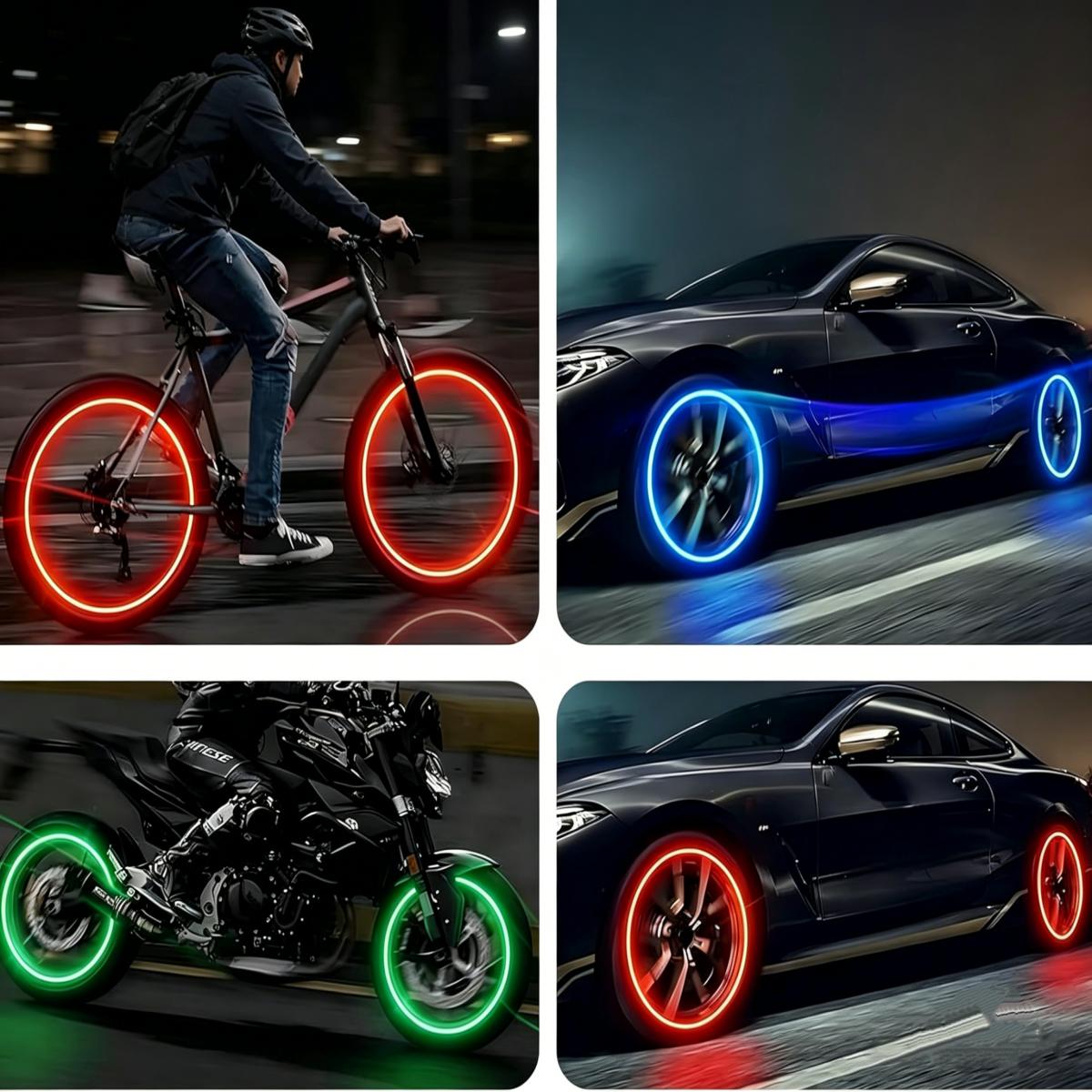 🥳2026 HOT SALE🥳 50% OFF! Motion-Activated LED Wheel Caps – Screw on & glow instantly! 🚗💨
