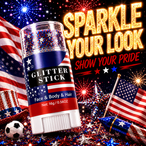 Utilo™ 3-in-1 Patriotic Glow😍✨Red, White & Blue Glitter Body Stick