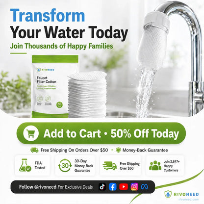 Anti-Splash Kitchen Faucet Cotton Filter for Sediment & Rust Removal (copy2)