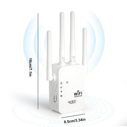 🥳2026 HOT SALE🥳💞50K+ SOLD!🚀📶 Dead Zones? Gone for Good! 1200Mbps WiFi Extender – Covers 10,000 sq.ft & 50 Devices. 🏡✨ (Offer)