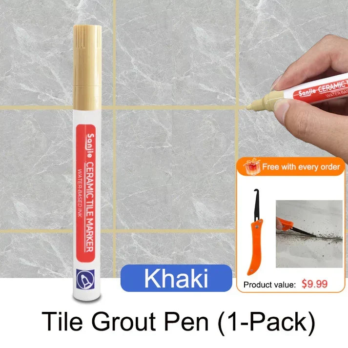 🖌️ Anti-Mould & Waterproof Joint Pen for Ceramic Tiles! 🧱