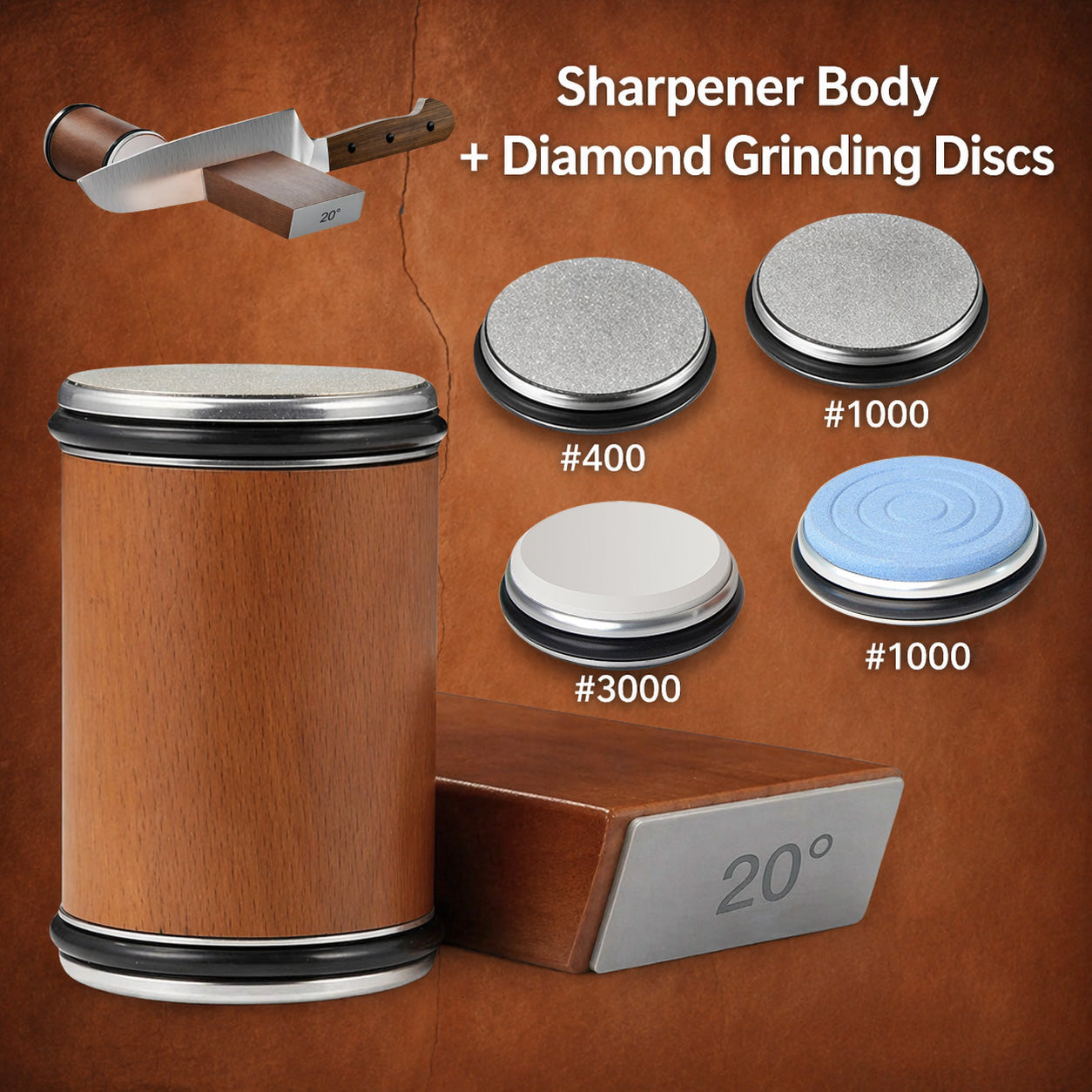 Keep Your Knives "Factory Sharp" Forever with Pro-Grade Rolling Discs(Offer)