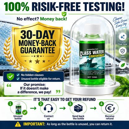 🥳2026 HOT SALE🥳💞50K+ SOLD! 💧✨ 50% OFF! Glass Concentrate – 10ml makes 1L, cuts bugs & grime, streak-free. 1 bottle = 50L.! 🚗💪