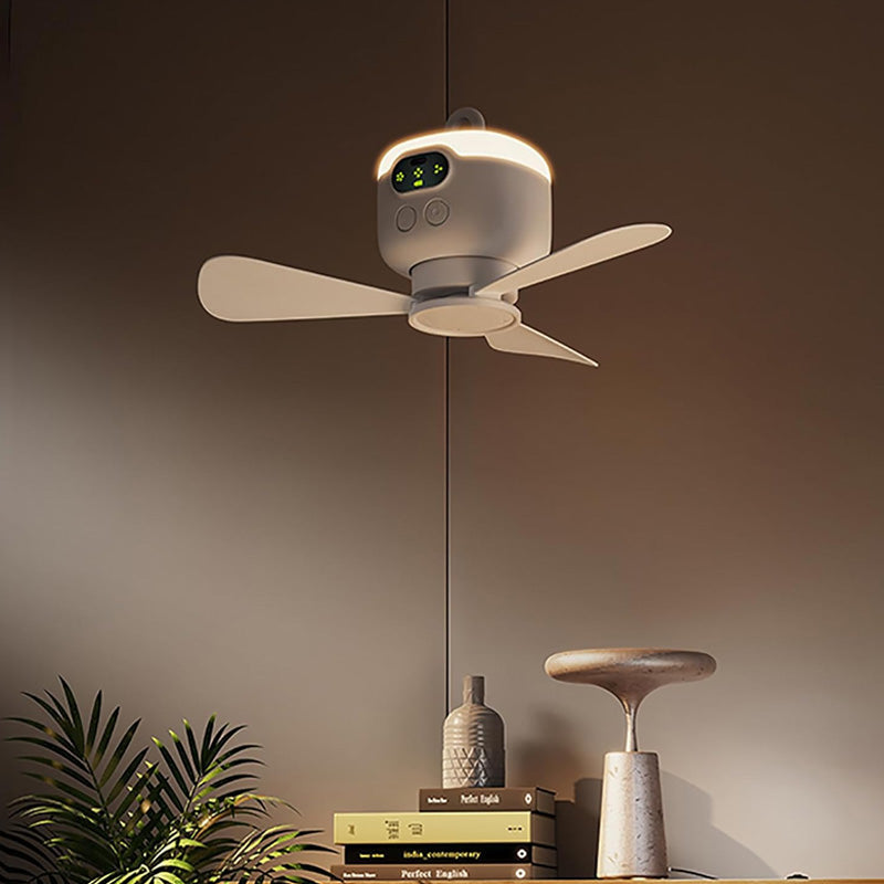 Utilo™ CoolBreeze Rechargeable Hanging Fan with LED Light