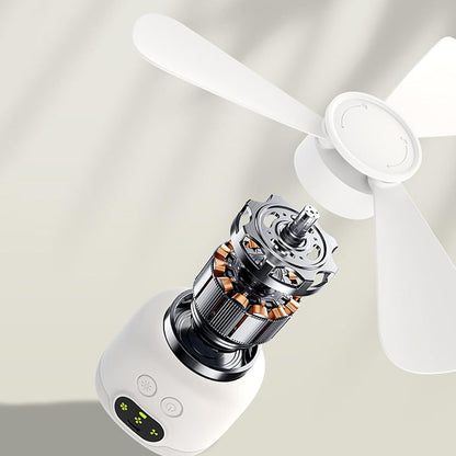 Utilo™ CoolBreeze Rechargeable Hanging Fan with LED Light