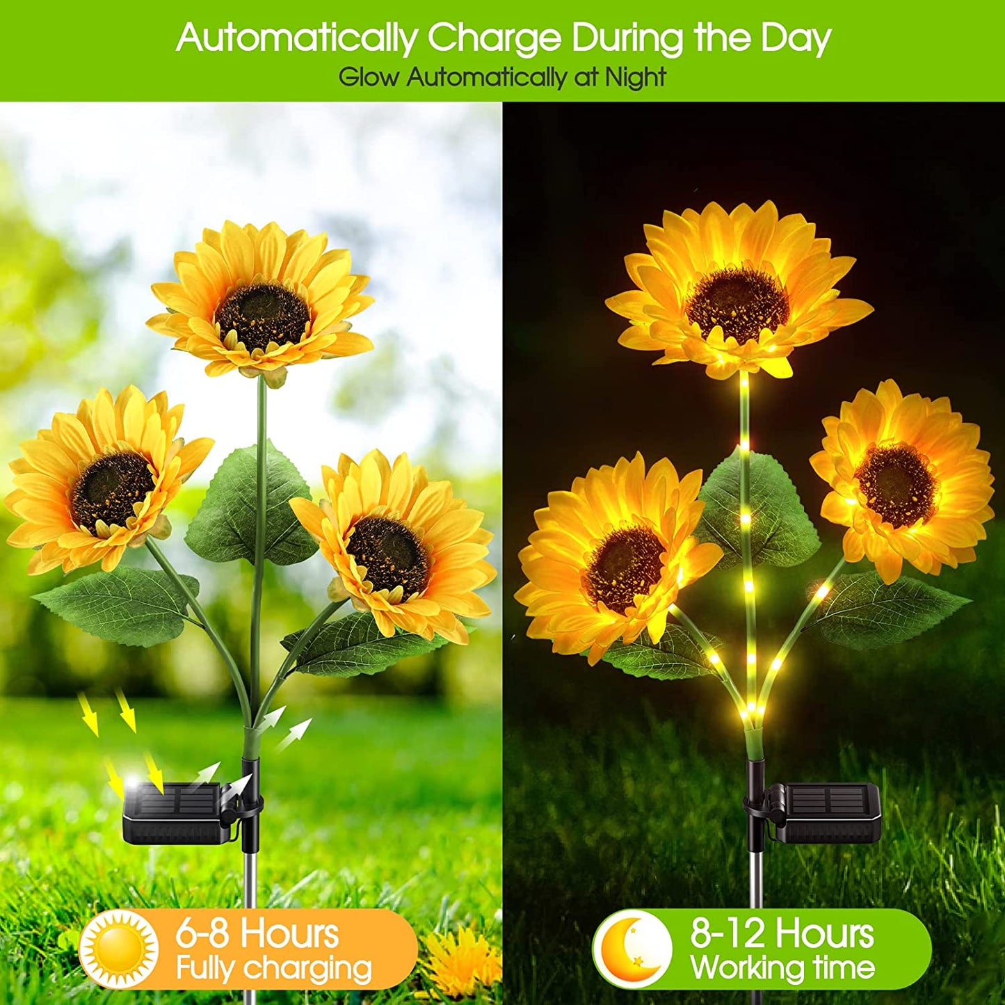 Utilo™ Solar Sunflower Garden Lights