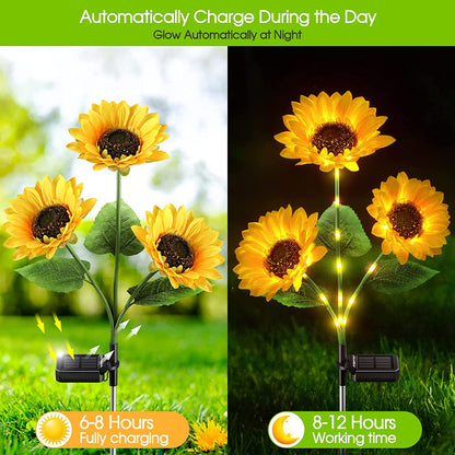 Utilo™ Solar Sunflower Garden Lights