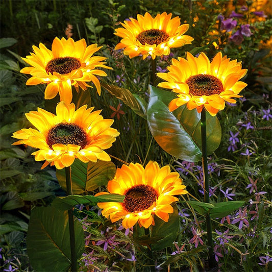 Utilo™ Solar Sunflower Garden Lights (OFFER)