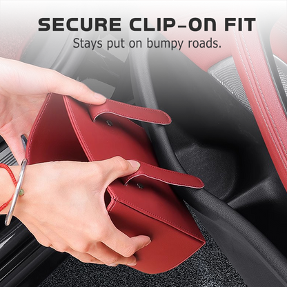 🥳2026 HOT SALE🥳💞50K+ SOLD!🚗 Leather Car Door Cup Holder – Wide‑mouth opening, easy reach for drinks & phone. Clip‑on secure fit. PU leather, tough & stylish. 🛡️✨