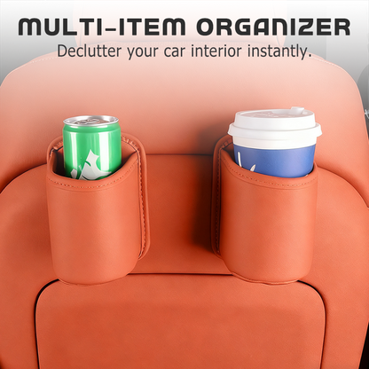 🥳2026 HOT SALE🥳💞50K+ SOLD!🚗 Leather Car Door Cup Holder – Wide‑mouth opening, easy reach for drinks & phone. Clip‑on secure fit. PU leather, tough & stylish. 🛡️✨