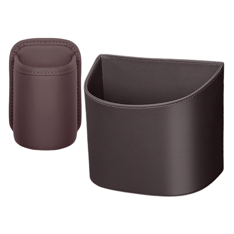 🥳2026 HOT SALE🥳💞50K+ SOLD!🚗 Leather Car Door Cup Holder – Wide‑mouth opening, easy reach for drinks & phone. Clip‑on secure fit. PU leather, tough & stylish. 🛡️✨