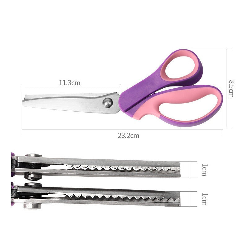 🥳✨Multipurpose zigzag scissors, serrated scissors✂️🧵