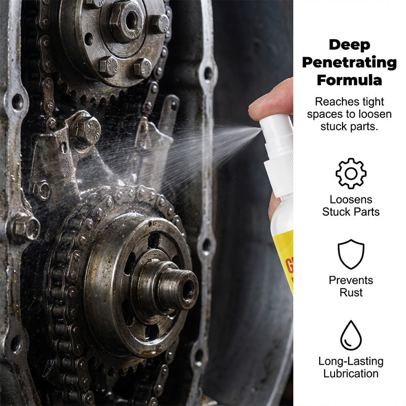 🔥Multi-Purpose Rust Remover & Lubricant Spray (Offer)