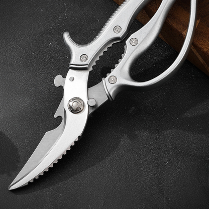 Utilo™ ✂️ 50% OFF NOW! 🔪 Heavy-Duty Multifunctional Kitchen Shears – 3Cr13 Stainless Steel, Ergonomic Grip & Safety Lock 🍗