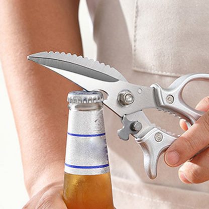 Utilo™ ✂️ 50% OFF NOW! 🔪 Heavy-Duty Multifunctional Kitchen Shears – 3Cr13 Stainless Steel, Ergonomic Grip & Safety Lock 🍗