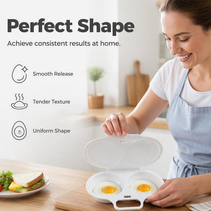 🥳2026 HOT SALE🥳💞50K+ SOLD! 🥗🎁 Utilo™ 50% OFF + BUY 2 GET 1 FREE! Dual Microwave Egg Cooker ! Dual‑cavity, non‑stick & easy clean. Healthier than frying – stock up & save! 🏠✅