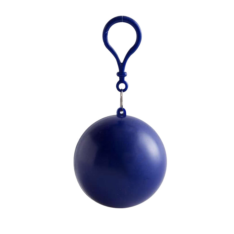 Royal Blue RainReady capsule with matching plastic carabiner clip