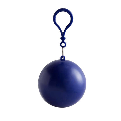 Royal Blue RainReady capsule with matching plastic carabiner clip