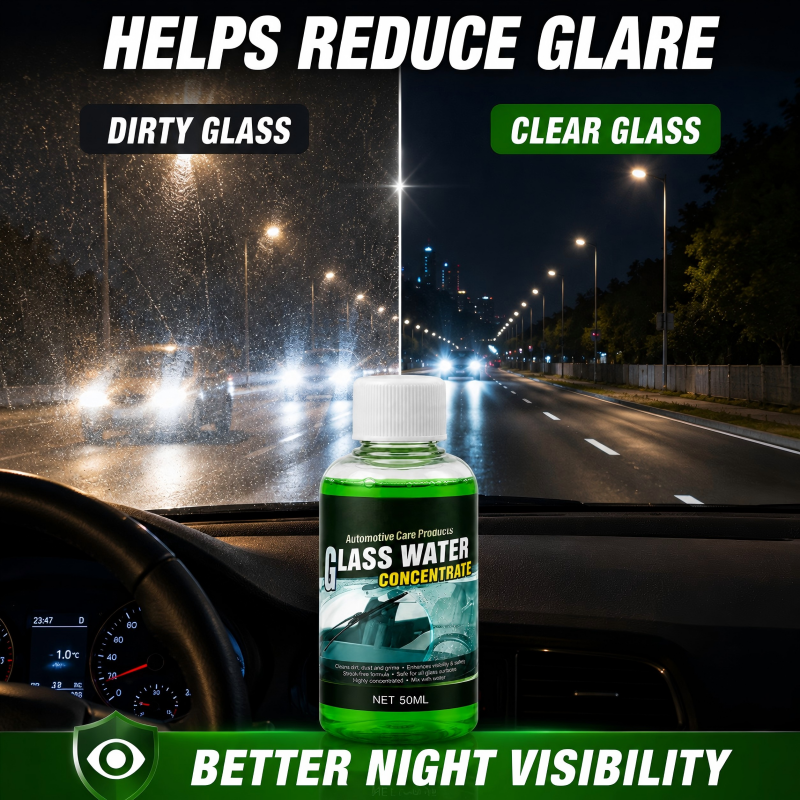 🥳2026 HOT SALE🥳💞50K+ SOLD! 💧✨ 50% OFF! Glass Concentrate – 10ml makes 1L, cuts bugs & grime, streak-free. 1 bottle = 50L.! 🚗💪